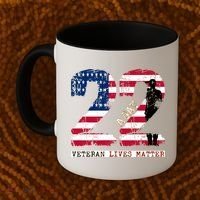 22 A Day Veteran Gift Meaningful Gift 22 A Day Veteran Suicide Gift Coffee Mug thumb 2