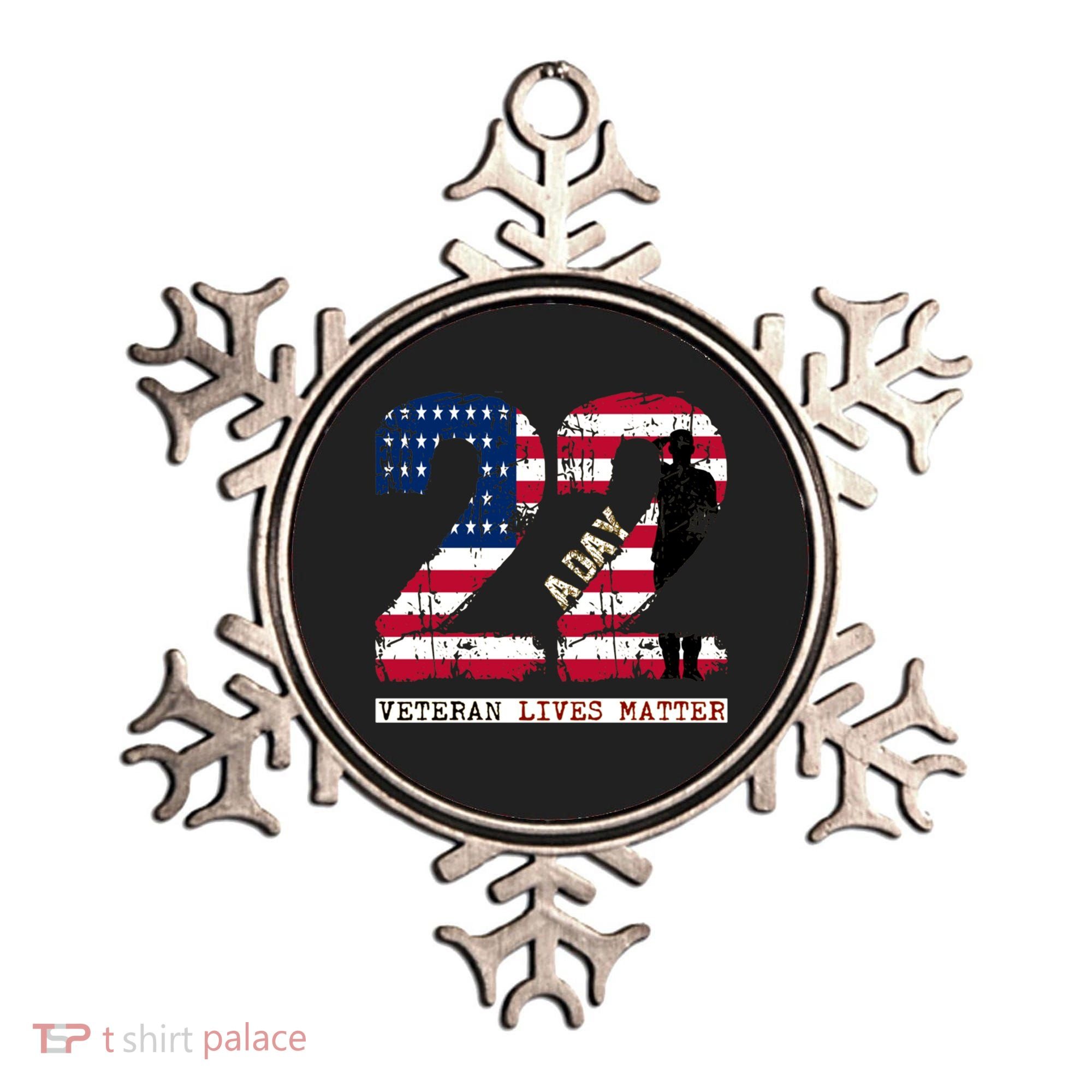 22 A Day Veteran Gift Meaningful Gift 22 A Day Veteran Suicide Gift Ornament