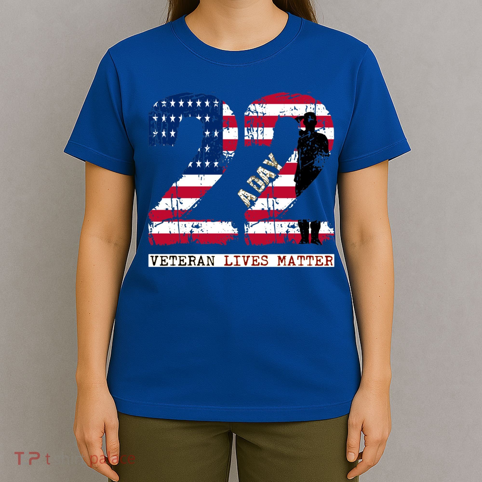 22 A Day Veteran Gift Meaningful Gift 22 A Day Veteran Suicide Gift T-Shirt