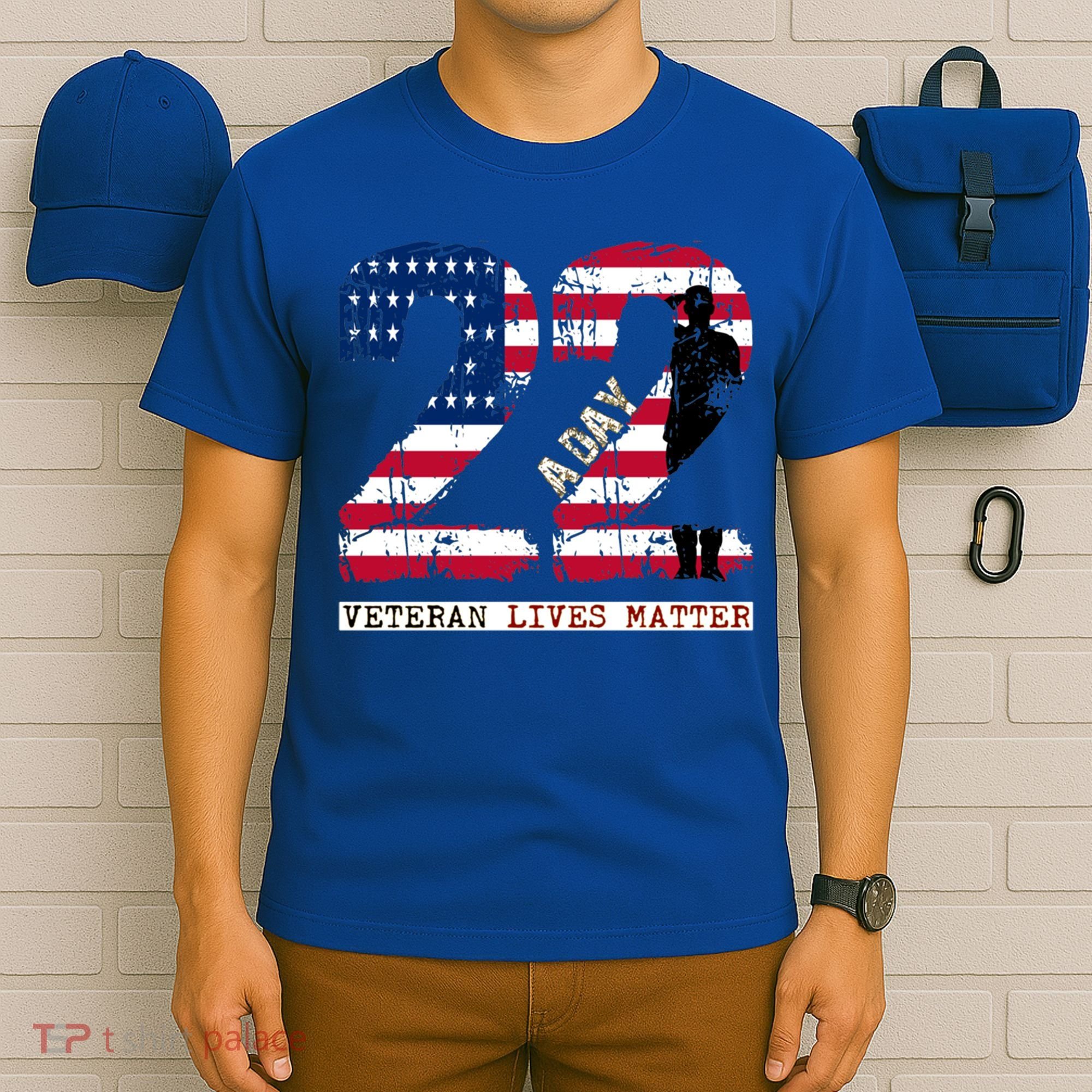 22 A Day Veteran Gift Meaningful Gift 22 A Day Veteran Suicide Gift T-Shirt