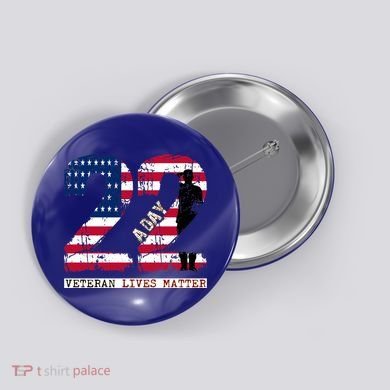 22 A Day Veteran Gift Meaningful Gift 22 A Day Veteran Suicide Gift Button