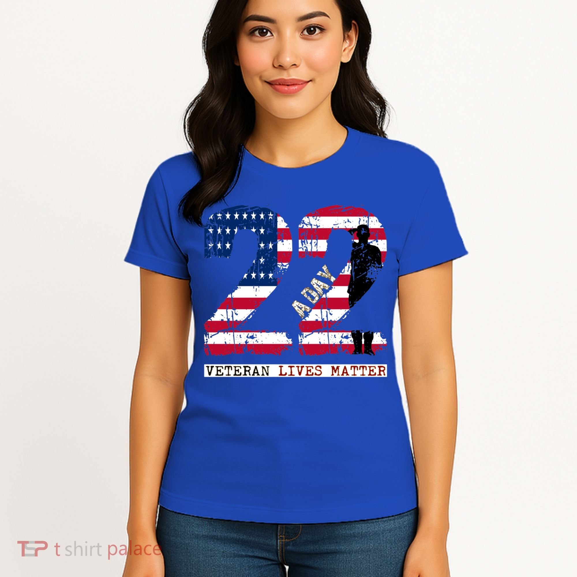 22 A Day Veteran Gift Meaningful Gift 22 A Day Veteran Suicide Gift Women's T-Shirt