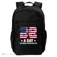 22 A Day Veteran Lives Matter Backpack thumb 0