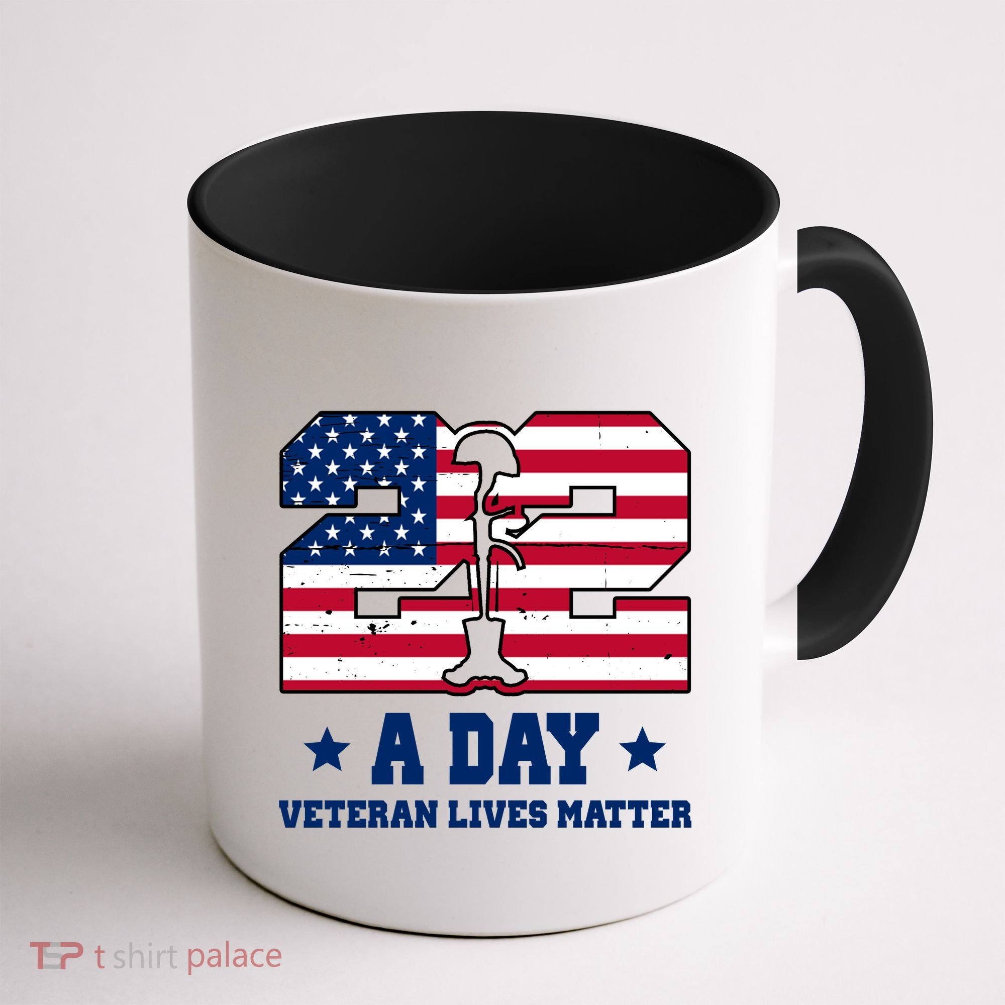 22 A Day Veteran Lives Matter Coffee Mug