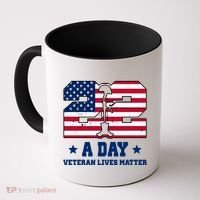 22 A Day Veteran Lives Matter Coffee Mug thumb 0