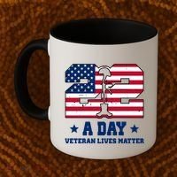 22 A Day Veteran Lives Matter Coffee Mug thumb 2