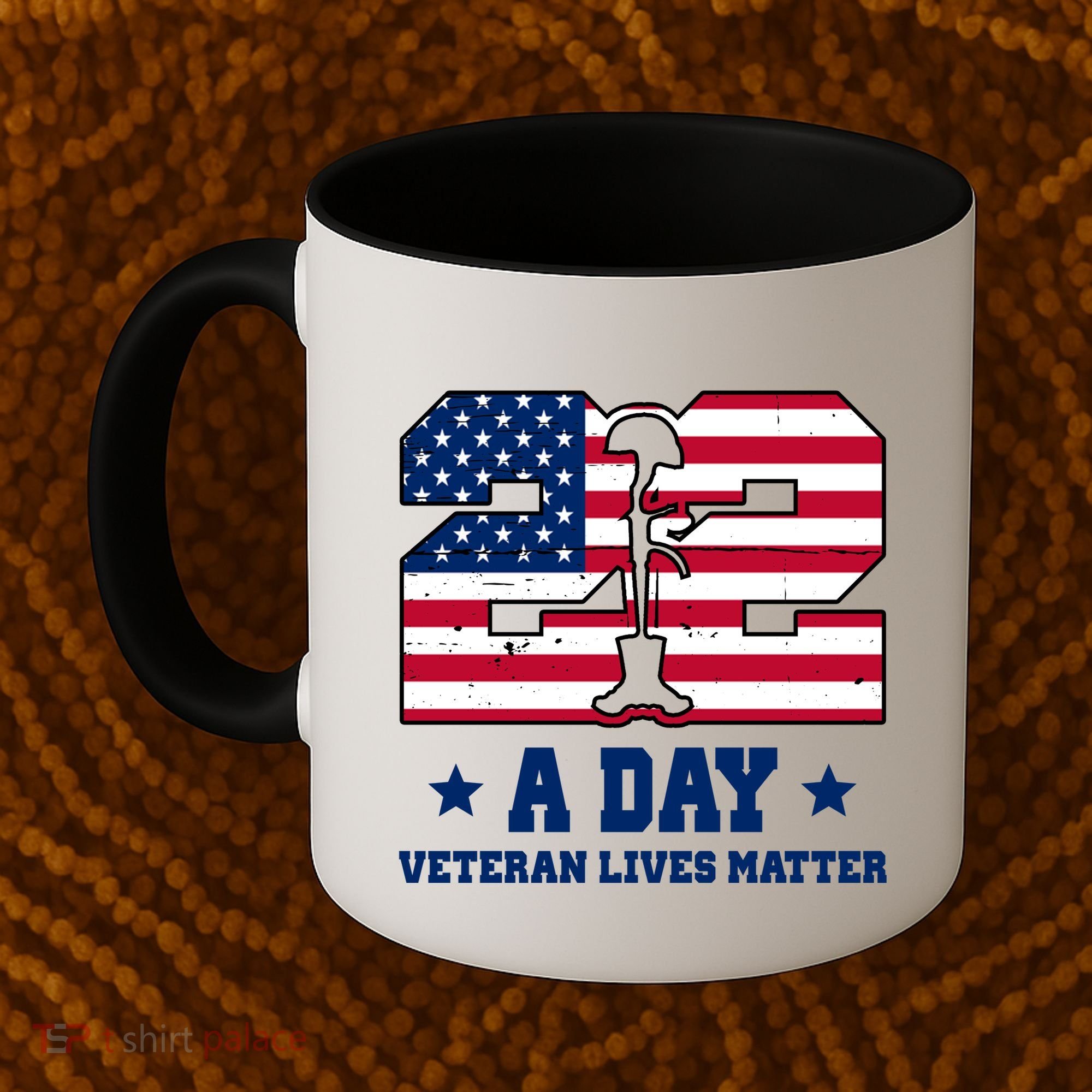 22 A Day Veteran Lives Matter Coffee Mug