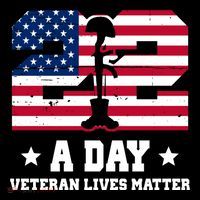 22 A Day Veteran Lives Matter Ornament thumb 1