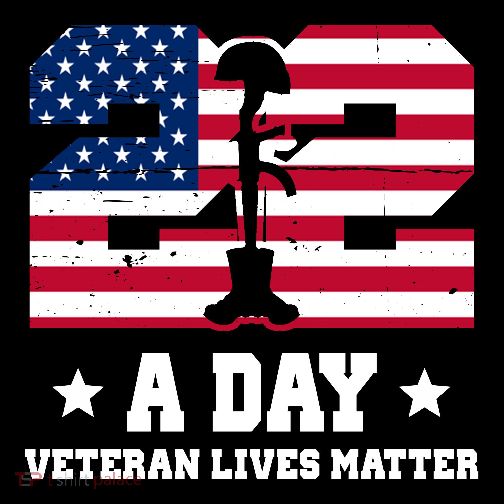 22 A Day Veteran Lives Matter Ornament