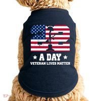 22 A Day Veteran Lives Matter Doggie Tank thumb 0