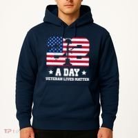 22 A Day Veteran Lives Matter Hoodie thumb 2