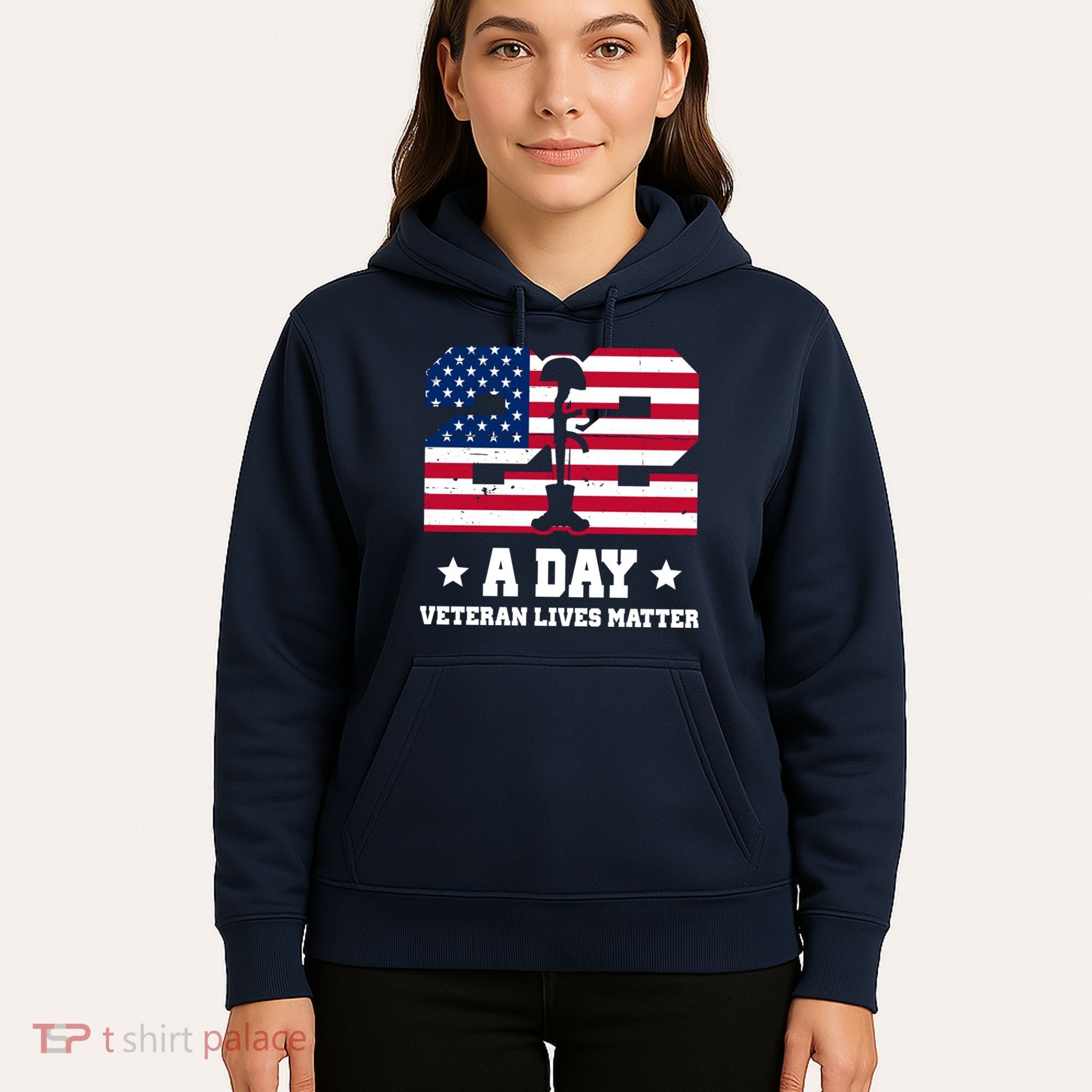 22 A Day Veteran Lives Matter Hoodie