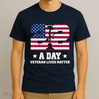 22 A Day Veteran Lives Matter T-Shirt thumb 3