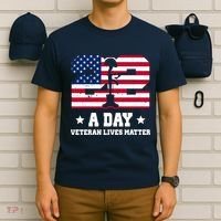 22 A Day Veteran Lives Matter T-Shirt thumb 6