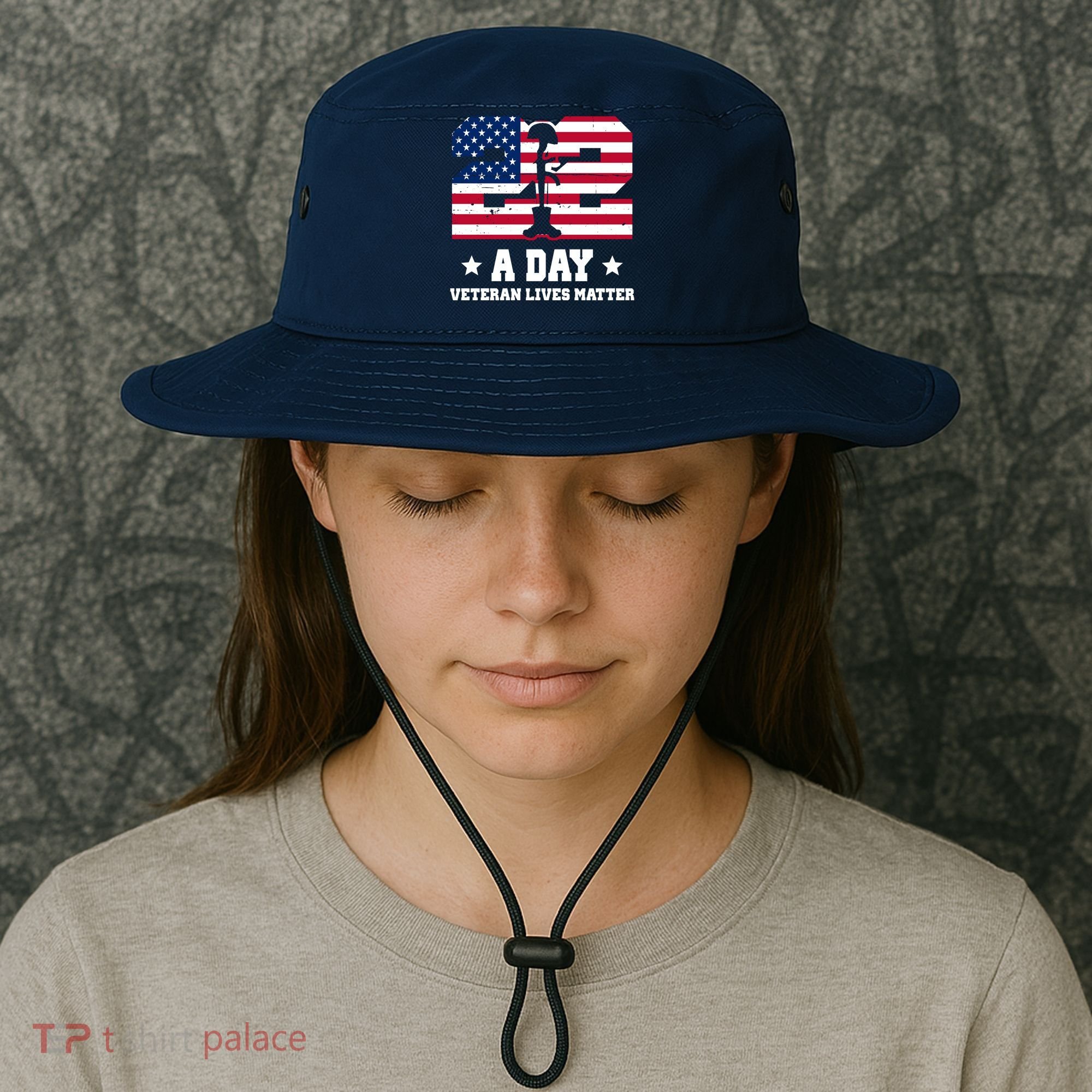 22 A Day Veteran Lives Matter Bucket Hat