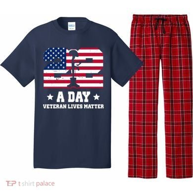 22 A Day Veteran Lives Matter Pajama Set