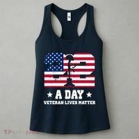 22 A Day Veteran Lives Matter Women's Tank Top thumb 3