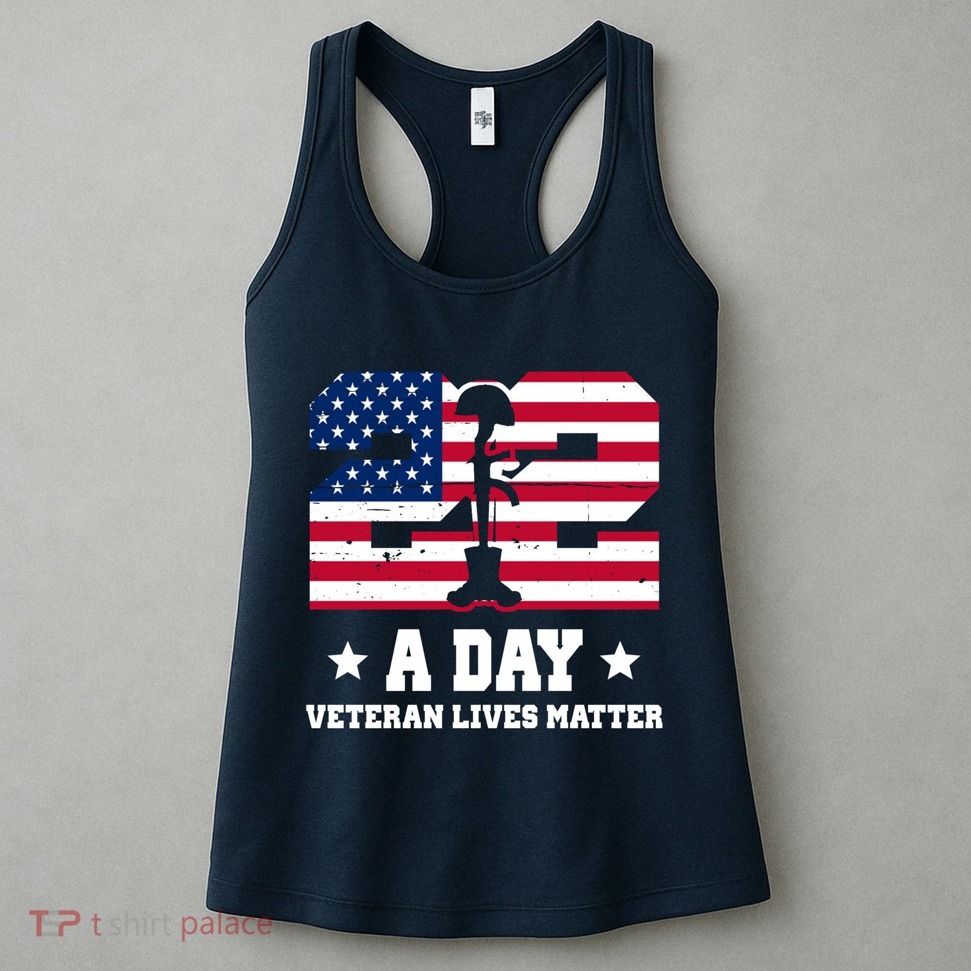 22 A Day Veteran Lives Matter Women's Tank Top