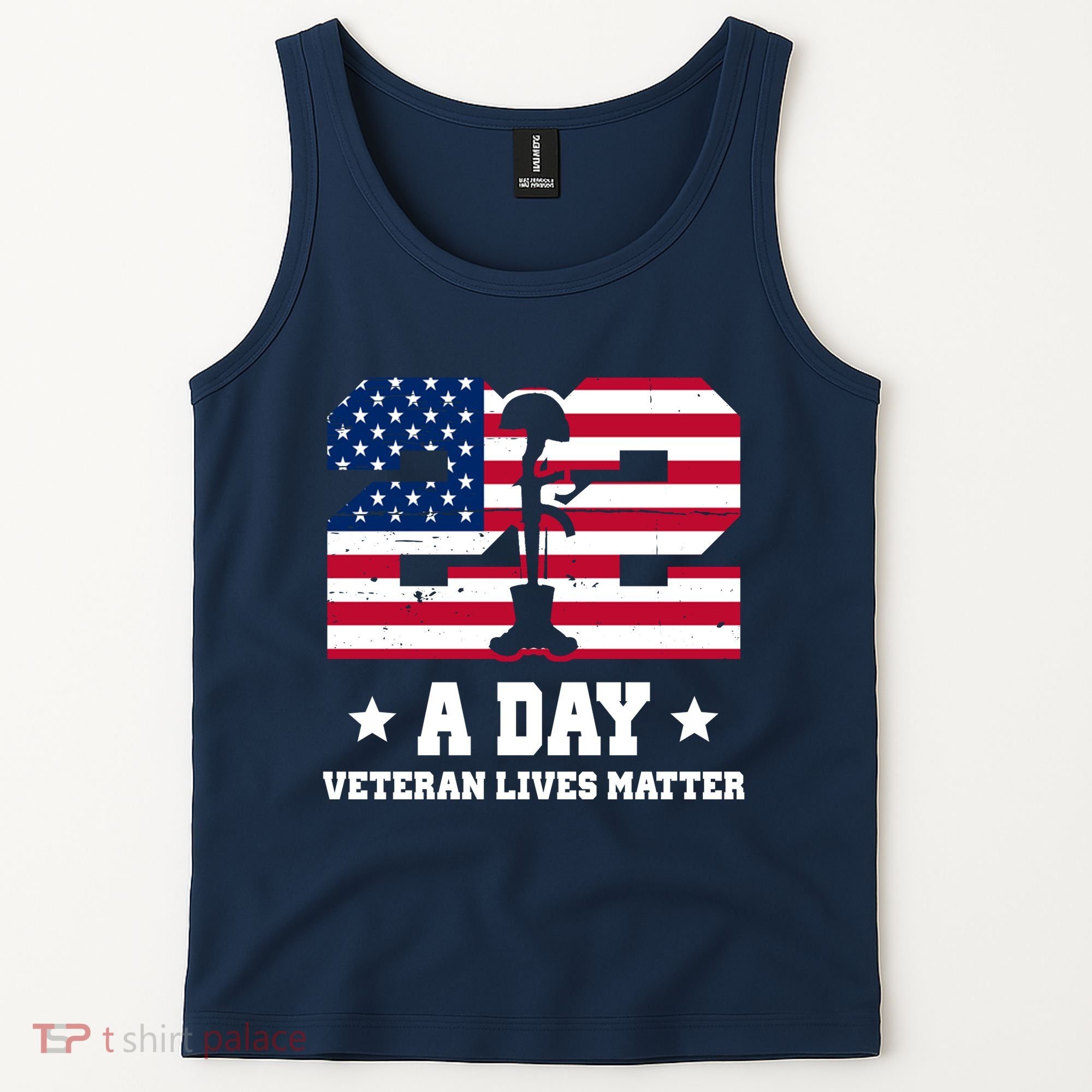 22 A Day Veteran Lives Matter Tank Top