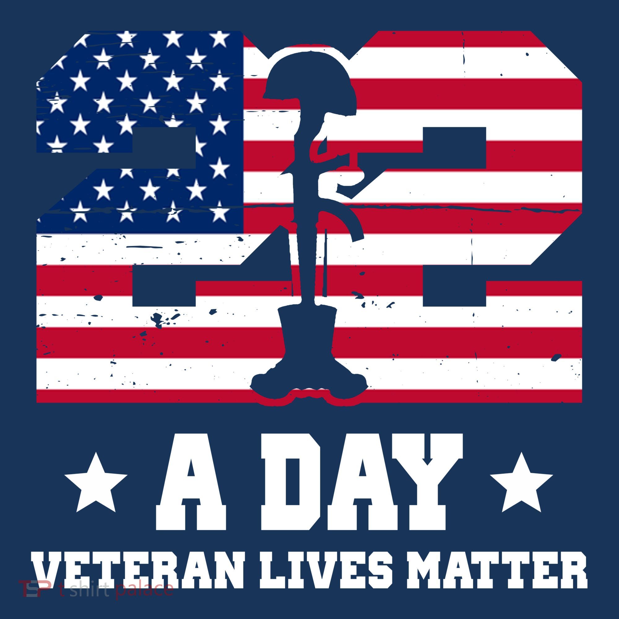 22 A Day Veteran Lives Matter Tank Top
