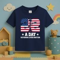 22 A Day Veteran Lives Matter Toddler T-Shirt thumb 3