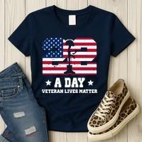 22 A Day Veteran Lives Matter Women's T-Shirt thumb 3