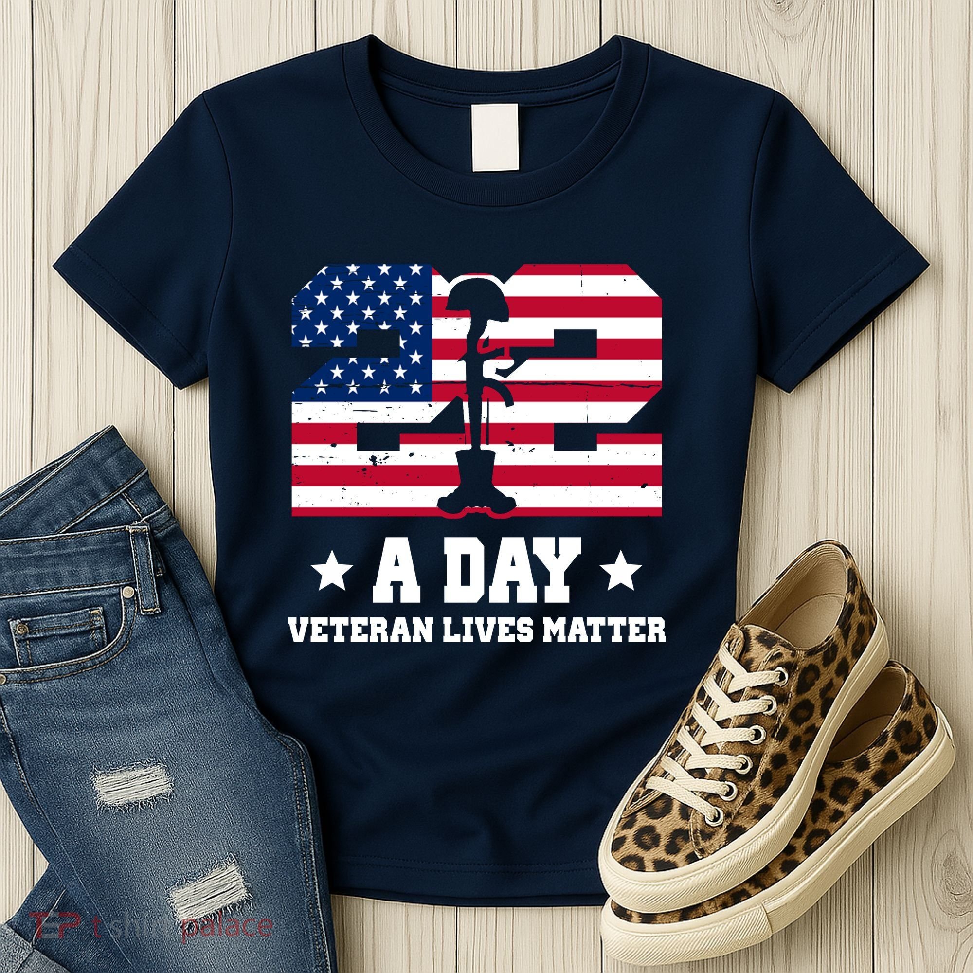 22 A Day Veteran Lives Matter Women's T-Shirt