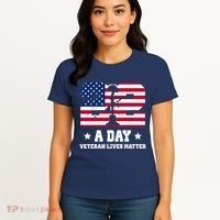 22 A Day Veteran Lives Matter Women's T-Shirt thumb 4
