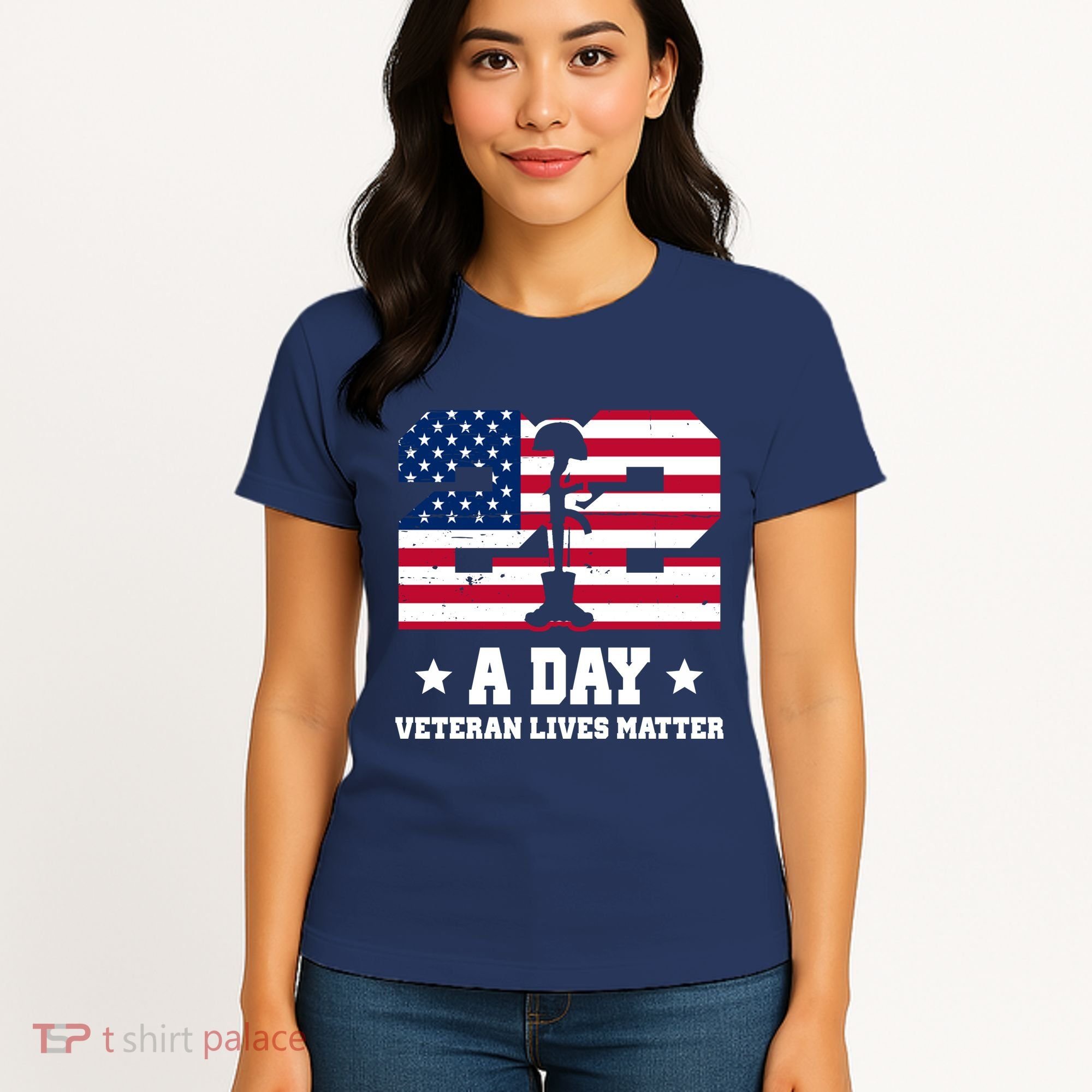 22 A Day Veteran Lives Matter Women's T-Shirt