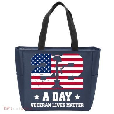 22 A Day Veteran Lives Matter Tote Bag
