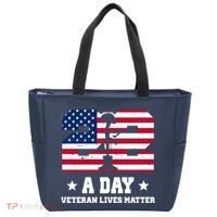 22 A Day Veteran Lives Matter Tote Bag thumb 0