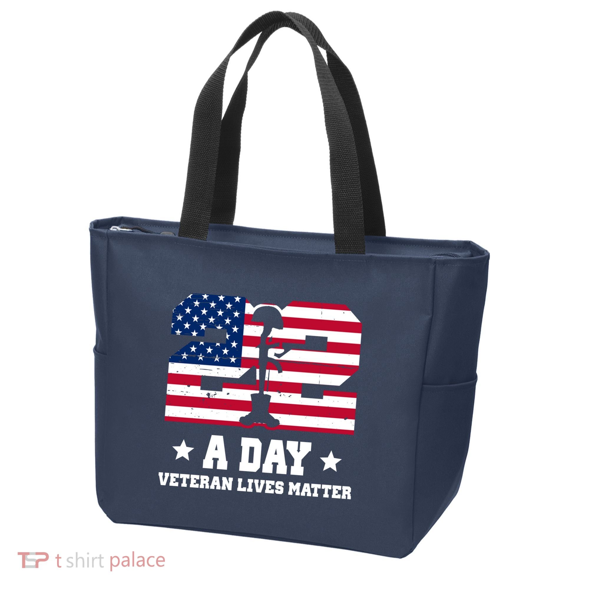 22 A Day Veteran Lives Matter Tote Bag