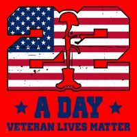 22 A Day Veteran Lives Matter Santa Hat thumb 1