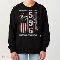 2nd Amendment Feelings America USA Patriotic Funny Women's Sweatshirt thumb 0