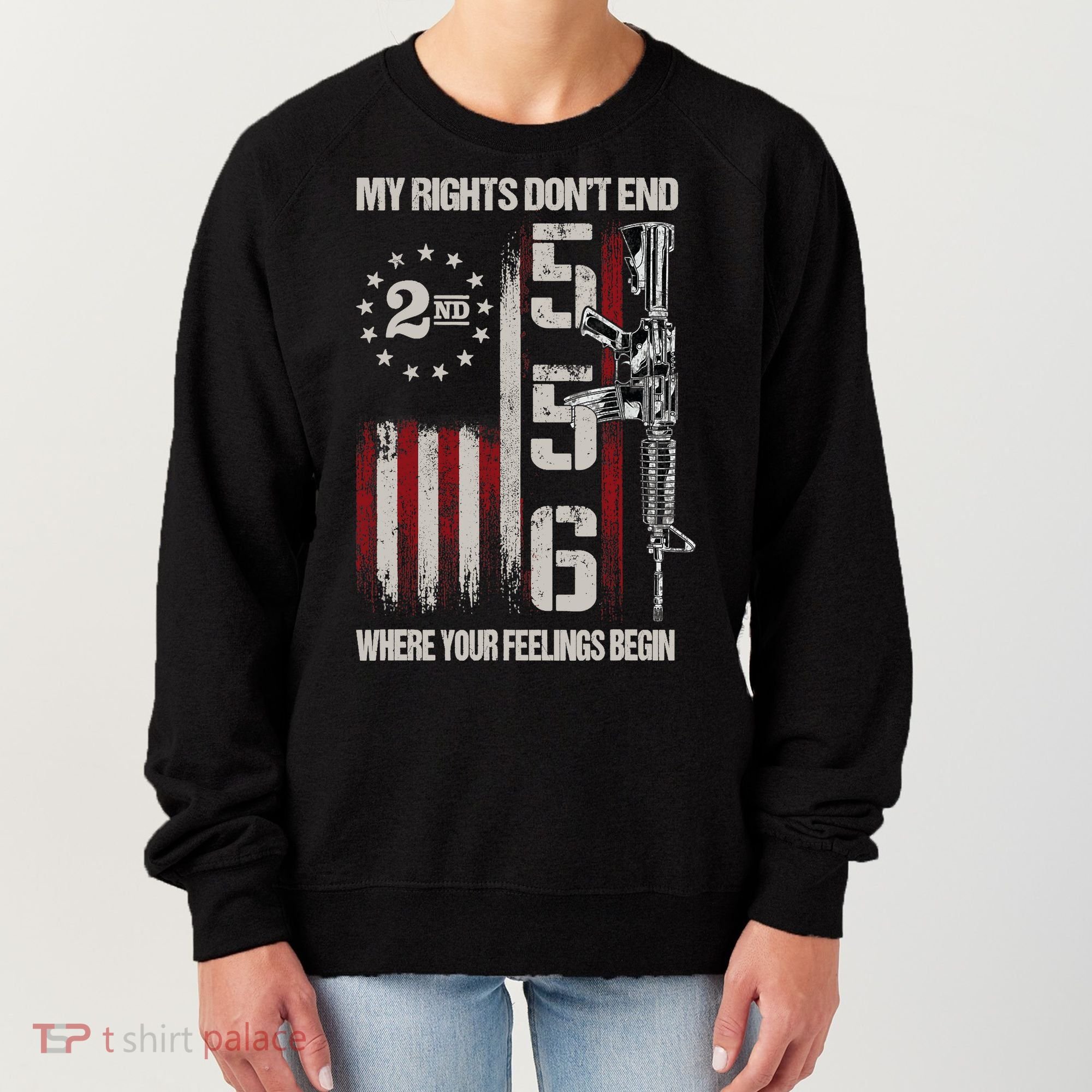 2nd Amendment Feelings America USA Patriotic Funny Women's Sweatshirt