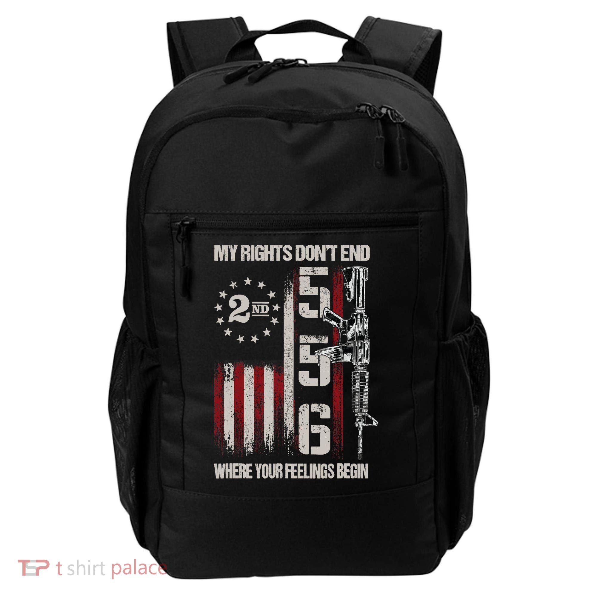 2nd Amendment Feelings America USA Patriotic Funny Backpack