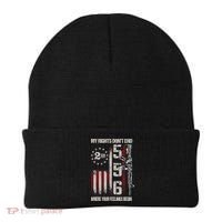 2nd Amendment Feelings America USA Patriotic Funny Beanie thumb 0