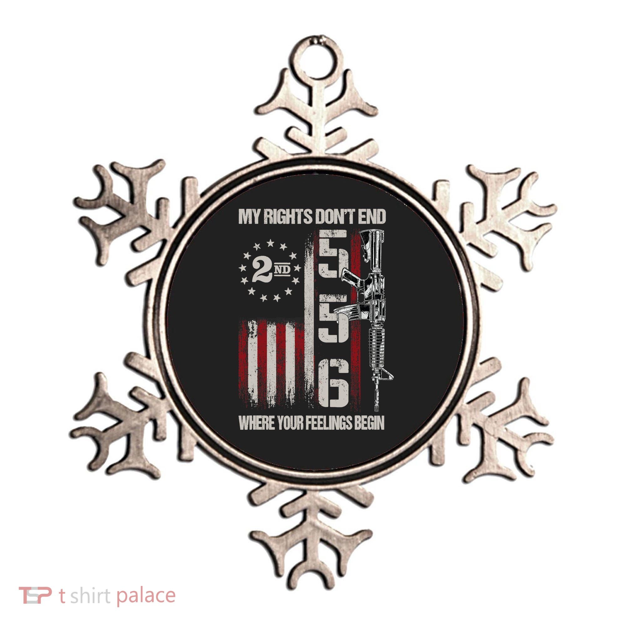 2nd Amendment Feelings America USA Patriotic Funny Ornament