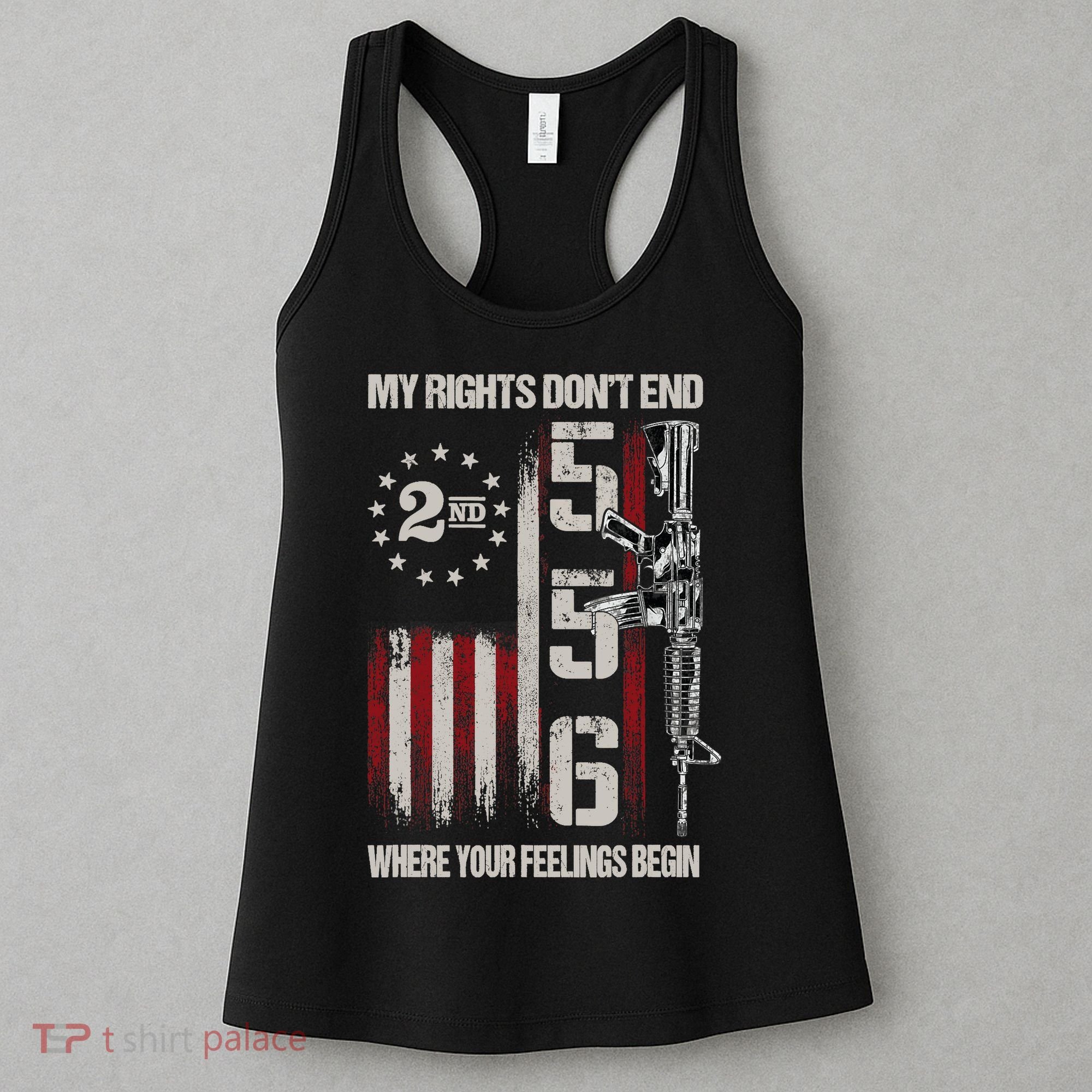 2nd Amendment Feelings America USA Patriotic Funny Women's Tank Top