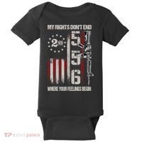 2nd Amendment Feelings America USA Patriotic Funny Baby Bodysuit thumb 0