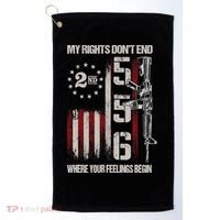 2nd Amendment Feelings America USA Patriotic Funny Golf Towel thumb 0