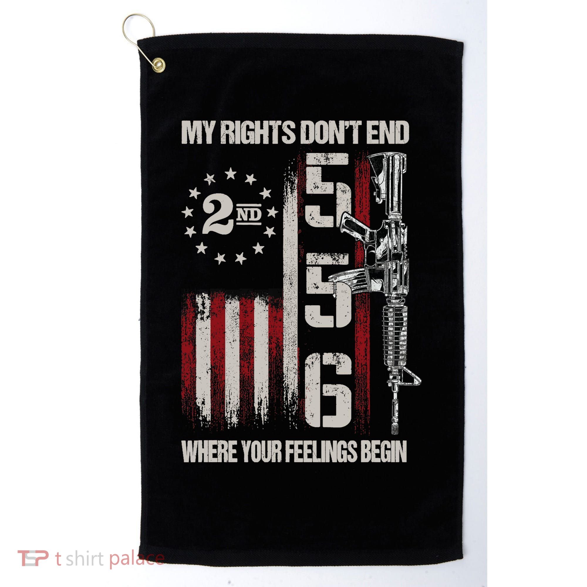 2nd Amendment Feelings America USA Patriotic Funny Golf Towel