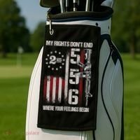 2nd Amendment Feelings America USA Patriotic Funny Golf Towel thumb 2