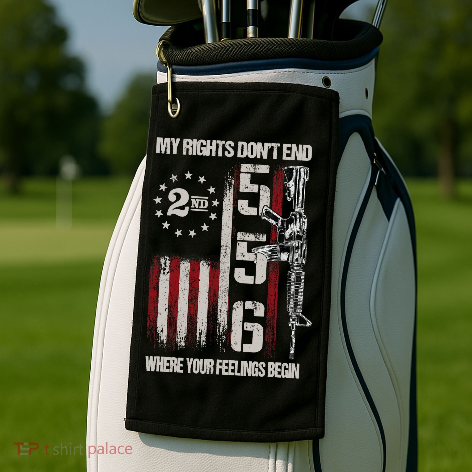2nd Amendment Feelings America USA Patriotic Funny Golf Towel