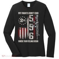 2nd Amendment Feelings America USA Patriotic Funny Women's Long Sleeve Shirt thumb 0