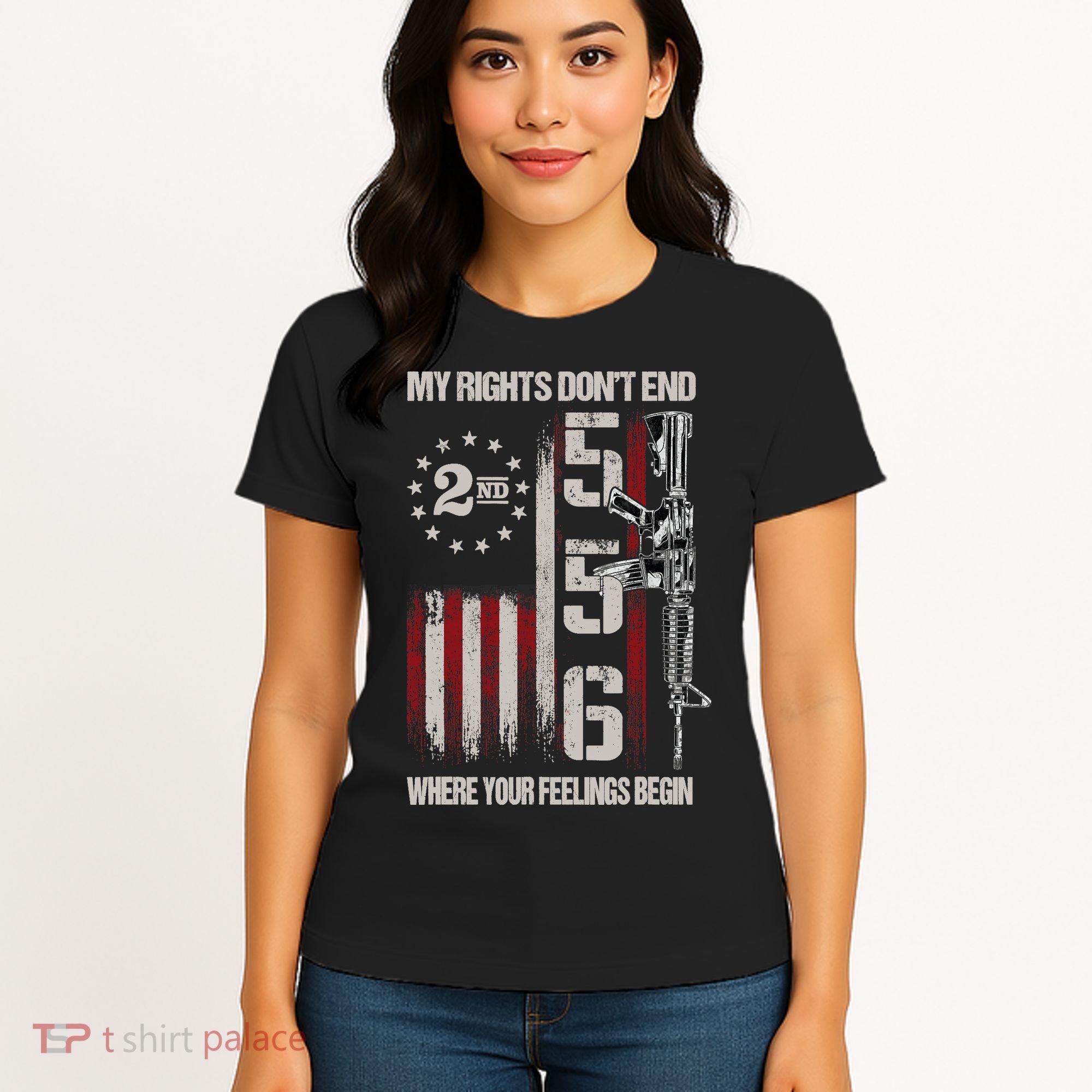 2nd Amendment Feelings America USA Patriotic Funny Women's T-Shirt