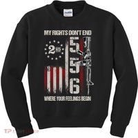 2nd Amendment Feelings America USA Patriotic Funny Kids Sweatshirt thumb 0