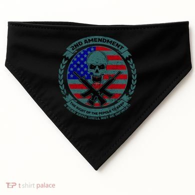 2nd Amendment Front And Back Design USA-Made Doggie Bandana
