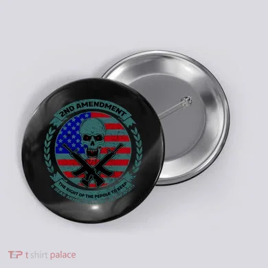 2nd Amendment Front And Back Design Button