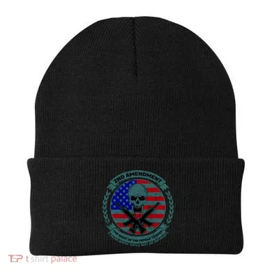 2nd Amendment Front And Back Design Beanie